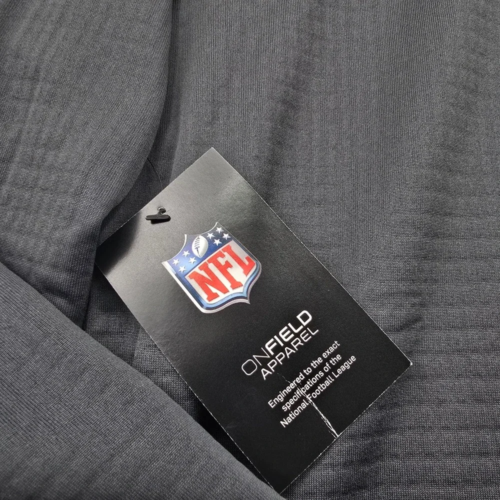 Nike NFL Miami Dolphins Shirt Mens Large Gray Long Sleeve Onfield Apparel New